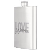 Einfache, moderne, urbane, coole Design Liebe Wisc Flachmann (Links)