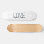 Einfache, moderne, urbane Liebe North Carolina Skateboard (Horizontal)