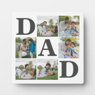 Einfache Moderne Väter Tag Vater 6 Foto Familie Fotoplatte
