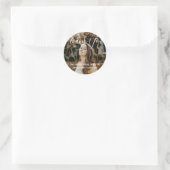 Einfache Moderne Vielen Dank Foto Abschluss Runder Aufkleber (Tasche)