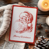 Einfache moderne Vintage Weihnachtszeit Feiertagskarte