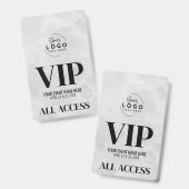 Einfache, moderne VIP-Veranstaltung Ausweis (Vorder- & Rückseite)