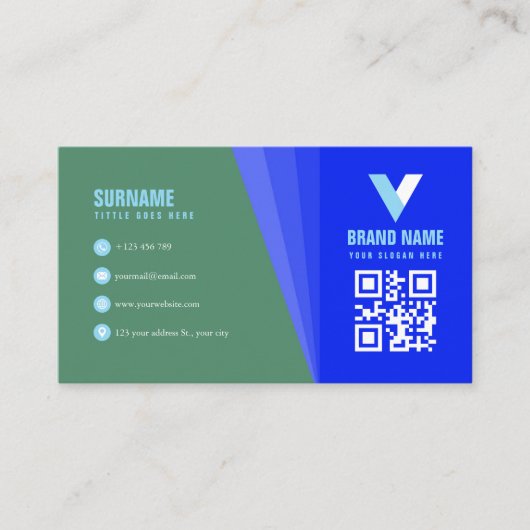 Einfache Moderne Visitenkarte (Vorderseite)