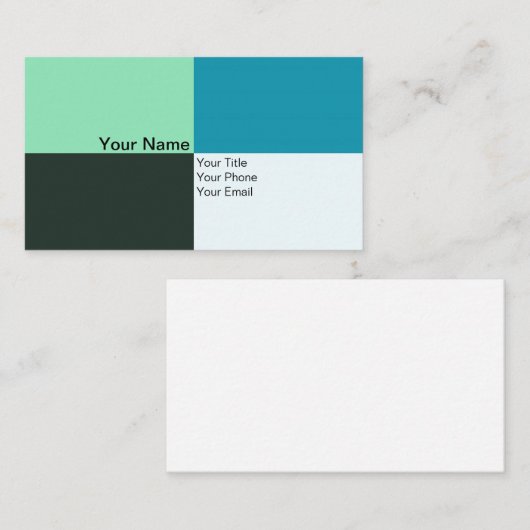 Einfache Moderne Visitenkarte (Vorne/Hinten)