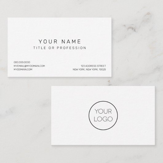 Einfache moderne Visitenkarte (Vorne/Hinten)