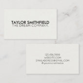 Einfache Moderne Visitenkarte (Vorne/Hinten)