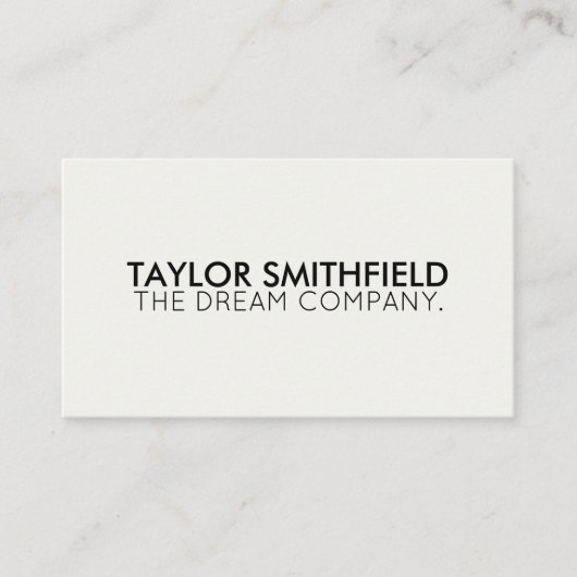 Einfache Moderne Visitenkarte (Vorderseite)