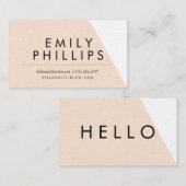 Einfache moderne Visitenkarte (Vorne/Hinten)