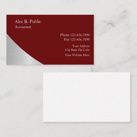 Einfache, moderne Visitenkarten Visitenkarte (Vorne/Hinten)