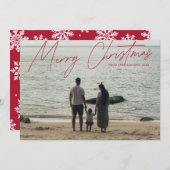 Einfache moderne Vollblut frohe Weihnachten (Vorne/Hinten)