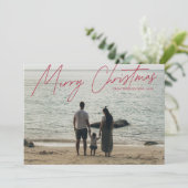 Einfache moderne Vollblut frohe Weihnachten (Stehend Vorderseite)