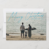 Einfache moderne Vollblut frohe Weihnachten (Vorderseite)