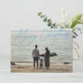 Einfache moderne Vollblut frohe Weihnachten (Stehend Vorderseite)