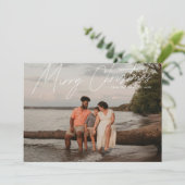 Einfache moderne Vollblut frohe Weihnachten (Stehend Vorderseite)