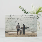 Einfache moderne Vollblut frohe Weihnachten (Stehend Vorderseite)