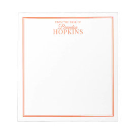 Einfache Moderne vom Schreibtisch des Drehbuchs Or Notizblock