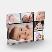 Einfache moderne Vorlage für 6 Bilder Fotoblock (Links)