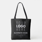 Einfache moderne Vorlage für Ihr Firmenlogo Tasche (Rückseite)