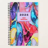 EINFACHE MODERNE WASSERFARBENZEICHEN PLANER (Vorderseite)