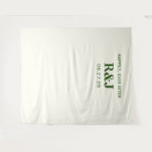 Einfache moderne Wedding Monogram Background Wandteppich (Vorderseite (Horizontal))