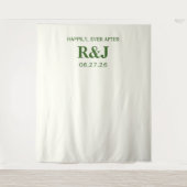 Einfache moderne Wedding Monogram Background Wandteppich (Vorderseite)