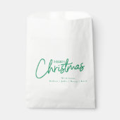 Einfache moderne Weihnachts-Script-Feiertage Geschenktütchen (Vorderseite)