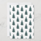 Einfache moderne Weihnachtsbaum Feiertagskarte (Rückseite)