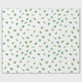 Einfache moderne Weihnachtsbaume Geschenkpapier (Flach)