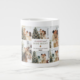 Einfache, moderne Weihnachtsbaumfamilie Foto Colla Jumbo-Tasse