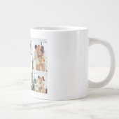 Einfache, moderne Weihnachtsbaumfamilie Foto Colla Jumbo-Tasse (Rechts)