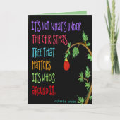 Einfache moderne Weihnachtsbaumkurse-Liebe Karte (Vorderseite)