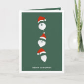 Einfache moderne Weihnachtsfeiertage Feiertagskarte (Vorderseite)