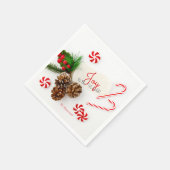 Einfache moderne Weihnachtsfreude für die Welt Serviette (Ecke)