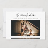 Einfache moderne Weihnachtskarte für Familien Feiertagskarte (Vorderseite)