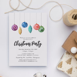 Einfache moderne Weihnachtszeit-Party Einladung