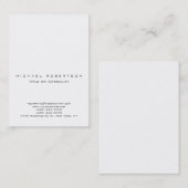 Einfache, moderne, weiße Chubby - Große Visitenkar Visitenkarte (Vorne/Hinten)