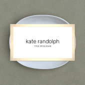 Einfache moderne weiße Goldgrenze