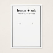 Einfache, moderne, weiße Grenzverlaufskarte (Vorderseite)