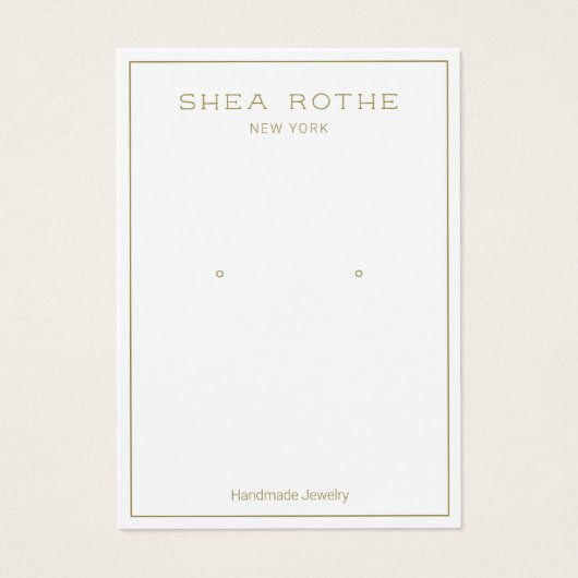 Einfache, moderne, weiße Grenzverlaufskarte (Vorderseite)