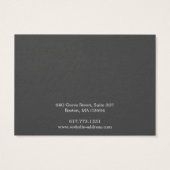 Einfache, moderne, weiße Nekklassekarte (Rückseite)