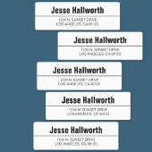 Einfache, moderne weiße und schwarze, wasserdichte etiketten