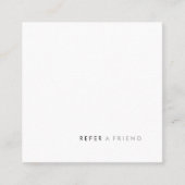 Einfache moderne Weiße Verleihung eines Freundes Empfehlungskarte (Vorderseite)