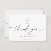 Einfache, moderne Werbeaktion für Unternehmen Dankeskarte (Vorderseite)