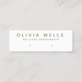 Einfache moderne White Earring Display Mini-Bus Mini Visitenkarte (Vorderseite)