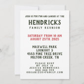 Einfache, moderne Wiedersehen-Einladung Einladung (Rückseite)