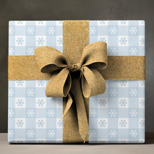 Einfache moderne Winterschneeflocken Weihnachten Geschenkpapier