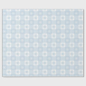 Einfache moderne Winterschneeflocken Weihnachten Geschenkpapier (Flach)