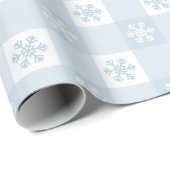 Einfache moderne Winterschneeflocken Weihnachten Geschenkpapier (Rolleneckpunkt)