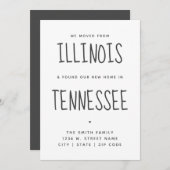 Einfache Moderne wir haben neue Zuhause entwickelt Ankündigung (Vorne/Hinten)