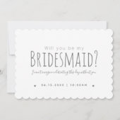 Einfache Moderne wird mein Vorschlag für eine Brau Einladung (Rückseite)